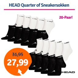 Dagaanbieding HEAD Quarter- of Sneakersokken 20-pack