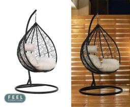Feel Furniture Wicker Hangstoel Peer - Met Comfortabele Kussens! ...